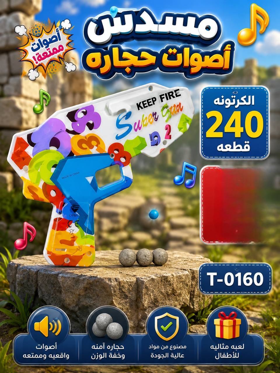 مسدس اصوات جميلة